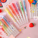 Head Writing Tools Eye Care Highlighter Pen Set Key Points Markers Color Pen