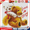 14CT Counted Full Cross Stitch Handcraft Bear Love Artwork Wall Decoration