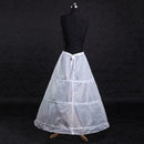 3-Hoop A-Line White Long Dress Wedding Gown Petticoat Slips O5Y8 Underskirt S7D4