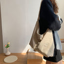 Fashion Women Corduroy Shoulder Bag Female Winter Large Capacity Tote Handbags