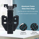 Aluminum Frame Glass Door Hinge Hydraulic Damping Buffer Cabinet Door Hinge