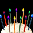 12x Colored Flame Candles Birthday Cake Angel Party G2Y6 L0C0 Celebration B1W8