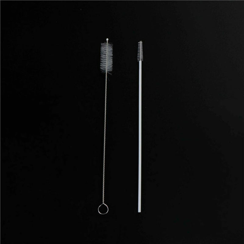 Wedding Transparent Reusable Clean Brush Glass Straws Straight Bent Plastic Box