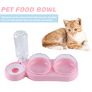 Pet Bowls Dog Food Water Feeder Pet Drinking Dish Cat Automatic Feeder Supplies