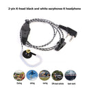HB-70 2Pin K Type Removable Interphone Headphones with PPT Mic for Baofeng UV-5R