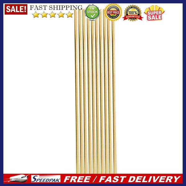 10pcs Low Temperature Simple Brass Welding Rods Electrodes Easy Melt Weld Bar