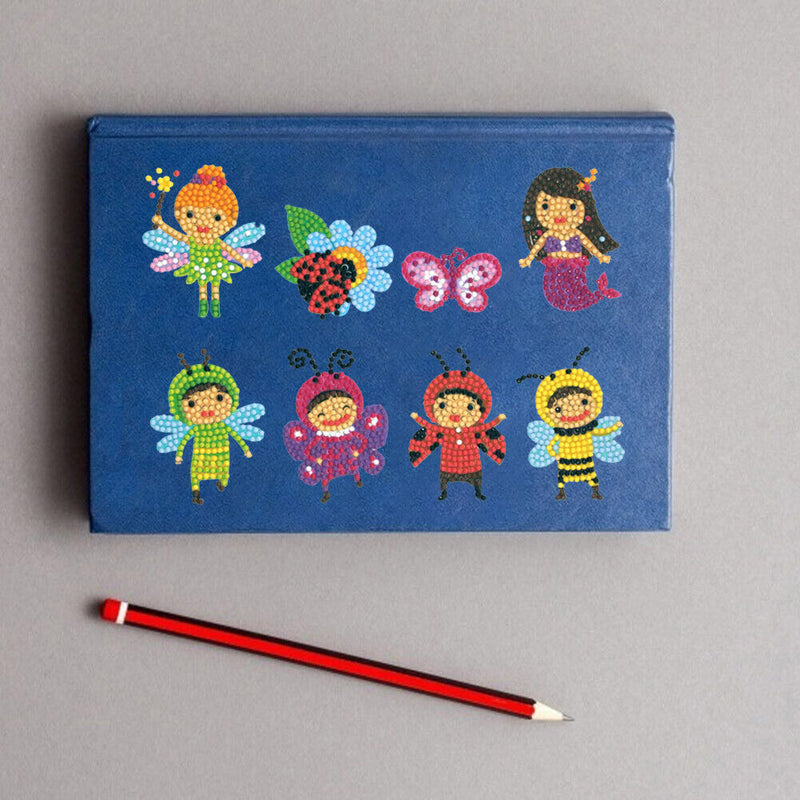 8pcs DIY Diamond Painting Stickers Animals Kids Cross Stitch Needlework Decals
