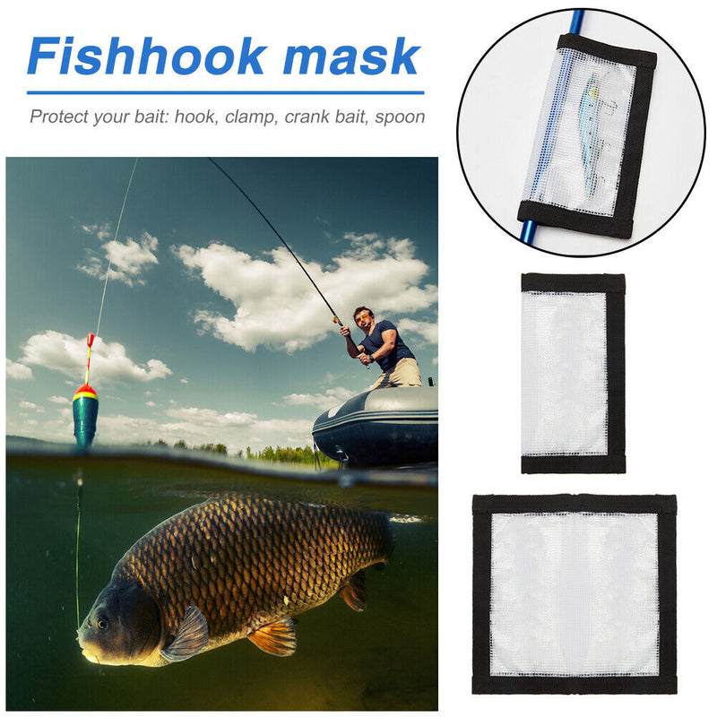 4x Clear PVC Lure Fishing Hook Protective Wraps Cover Fishing Tackle Storage Bag