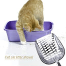 Metal Cat Kitten Litter Shovel Aluminum Alloy Pet Sand Clean Scoop (Grey) Newly