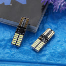 2pcs T10 4014 24 SMD LED Car Width Light License Plate Reading Lamp Bulbs
