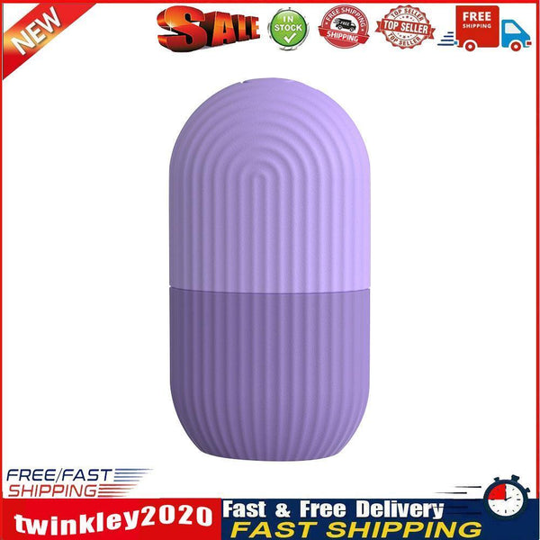 Skin Care Beauty Tool Silicone Ice Cube Tray Massager Face Roller (Purple) Newly