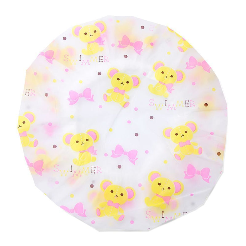 Waterproof Reusable Thicken Elastic Shower Cap Hair Cover Bath Hat Spa Bathing