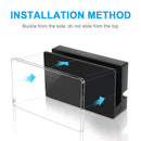 Charging Dock Cover Sleeve Transparent PC Dustproof Protective Case for Switch