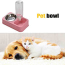 Automatic Drinking Water Bowl Pet Cat Dog Puppy Food Feeder Waterer (Pink)