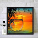 5D DIY Diamond Painting Cup Landscape Full Round Drill Mosaic Kit Wall Picture
