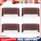 4x Solar Deck Step Wall Lights Stairs Fence Decor Lamps (Brown/Color Light)