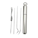 4pcs Steel Toothpick Care + Toothpick Holder Outdoor A2U3 K5F9 Set W1H0 E6B4