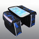 Bike Touch Screen Phone Bag Bicycle Top Tube Bag Riding Equipment (Blue) Newly