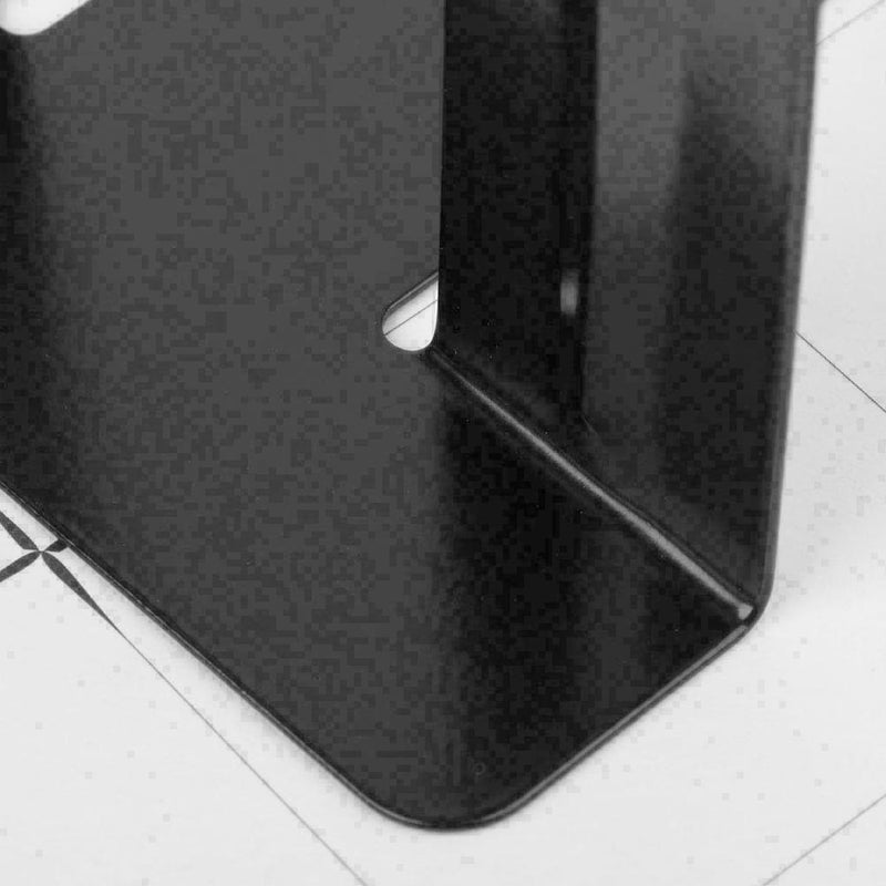 2 × Black Metal-Hochleistungs-Booksends-Schulbüro-Buch-Schreibwaren T3T2 P3Z9