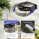 Wall Electric Insect Fly Trap Automatic Flycatcher Device (Recharged Black)