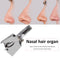 Nose Trimmer for Men Stainless Steel Manual Nasal Razor Washable (Metal)