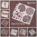 Decorative DIY Craft Flower Scrapbooking Painting template Layering Stencils