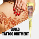 Temporary Tattoo White Body Art Paint Ink For Women Herbal Henna Cones H0M0