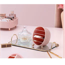Cosmetic Table Organizer Case Makeup Organizer Desktop Storage Box Five-layer