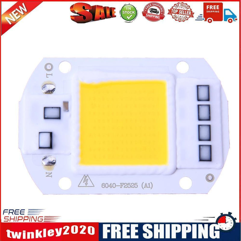 50W LEDs Floodlights COB Chip 220V Input Integrated IC Driver(Warm White)