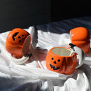 Halloween Coffee Tea Cup Mug Pumpkin Orange Ceramic Gift Tableware Food Drinks_