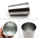 500ml Stainless Steel Cup Metal Beer Tumbler Stackable Drinking Coffee Milk Mug
