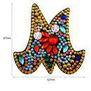 DIY Key Chain Diamond Painting Letters Women Bag Keyring Pendant Gift (M) Newly