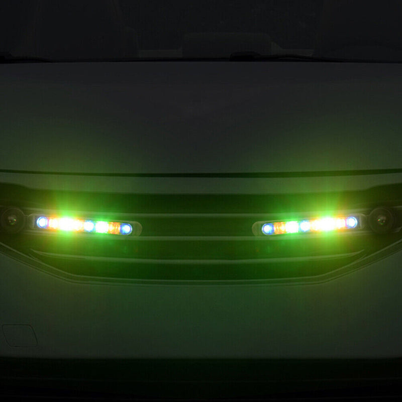 2pcs DRL Car Flexible LED Daytime Running Light Headlights Wind Powered Lamp