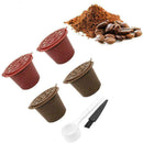 4X Refillable Coffee Capsule Cup Reusable Filter For Nespresso UK U7V1 K8R4 W1N1