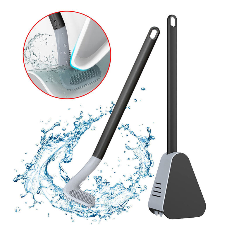 Golf Toilet Brush - Wall Mounted Toilet Brush with Long Handle (Black) Newly