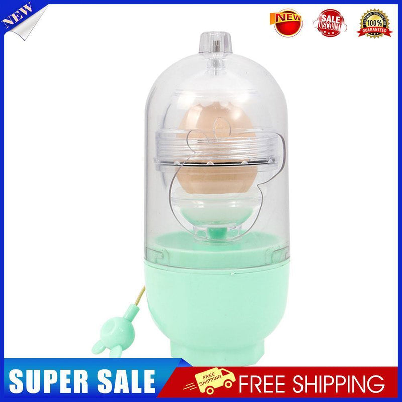 Manual Egg Shaker Egg Scrambler Puller White Yolk Mixer Blender (Green)