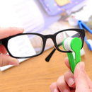 #A Eyeglass Cleaner Brush Portable Mini Two-side Spectacles Cleaning Wipes Tool