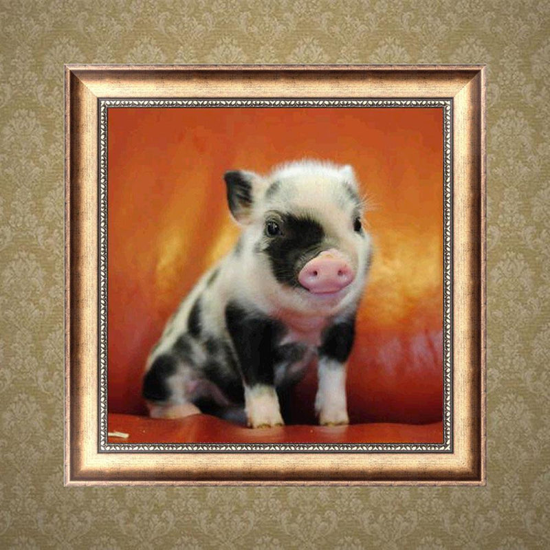 DIY Diamond Painting Cross Stitch 5D Pig Full Drill Embroidery Home Decor Newly
