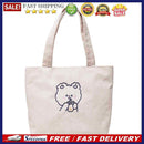 Women Corduroy Shoulder Bag Cartoon Bear Shopping Bags Casual Female Handbags