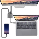 3 in 1 Type-C HUB Converter Metal USB3.0 USB C PD 4K HDMI-compatible Adapte