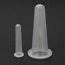 2pcs Silicone Cupping Suction Can Vacuum Face Leg Arm Massage Cup (White) Newly