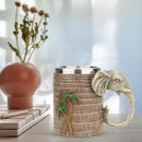 Coconut Tree Elephant Coffee Cup Tropical Rainforest Coffee Mug Creative Decor