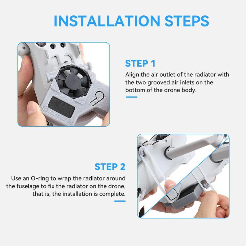 Drone Accessories Quiet Cooling Fan Flight Aircraft Radiator For DJI Mini 3 Pro