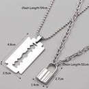 Women Men Party Jewelry Punk Choker Chain Necklace Collar Key Lock Pendant
