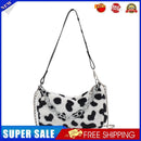 Chain Animal Print Underarm Bag Women Plush Furry Shoulder Purse (Style 1)
