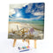 DIY Paint By Number Kit Seaside Beach Scenery No Frame for Home Art Decor