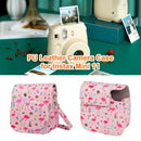 PU Leather Camera Case Protector for Fujifilm Instax Mini 11 9 8+ 8 (Pink) Newly