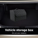 Large Capacity Multiuse Tools Storage Bag Leather Folding Stowing Tidying Box
