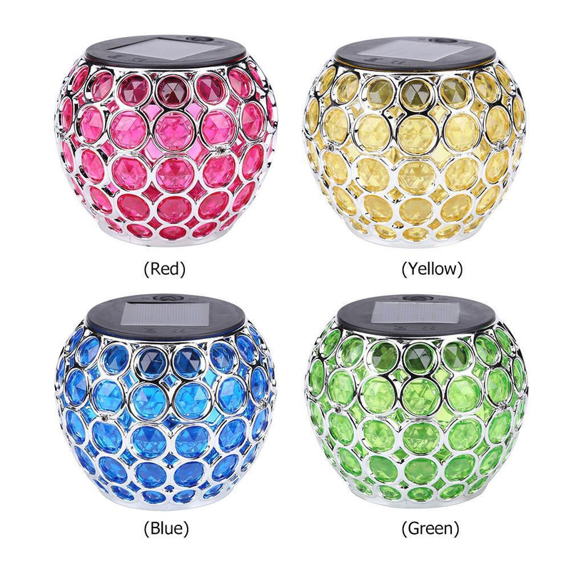 Solar LED Hollow Outdoor Waterproof Peacock Garden Courtyard Lamp (Red)