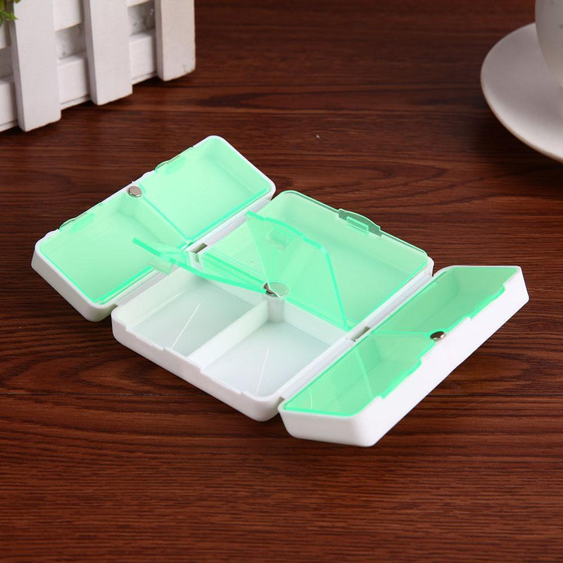 Foldable Pill Box Drug Tablet Storage Travel Case Holder 7 Days Pill Box